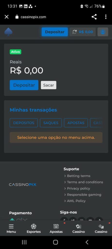 como sacar cassinopix - Quais os métodos de saques disponíveis? 